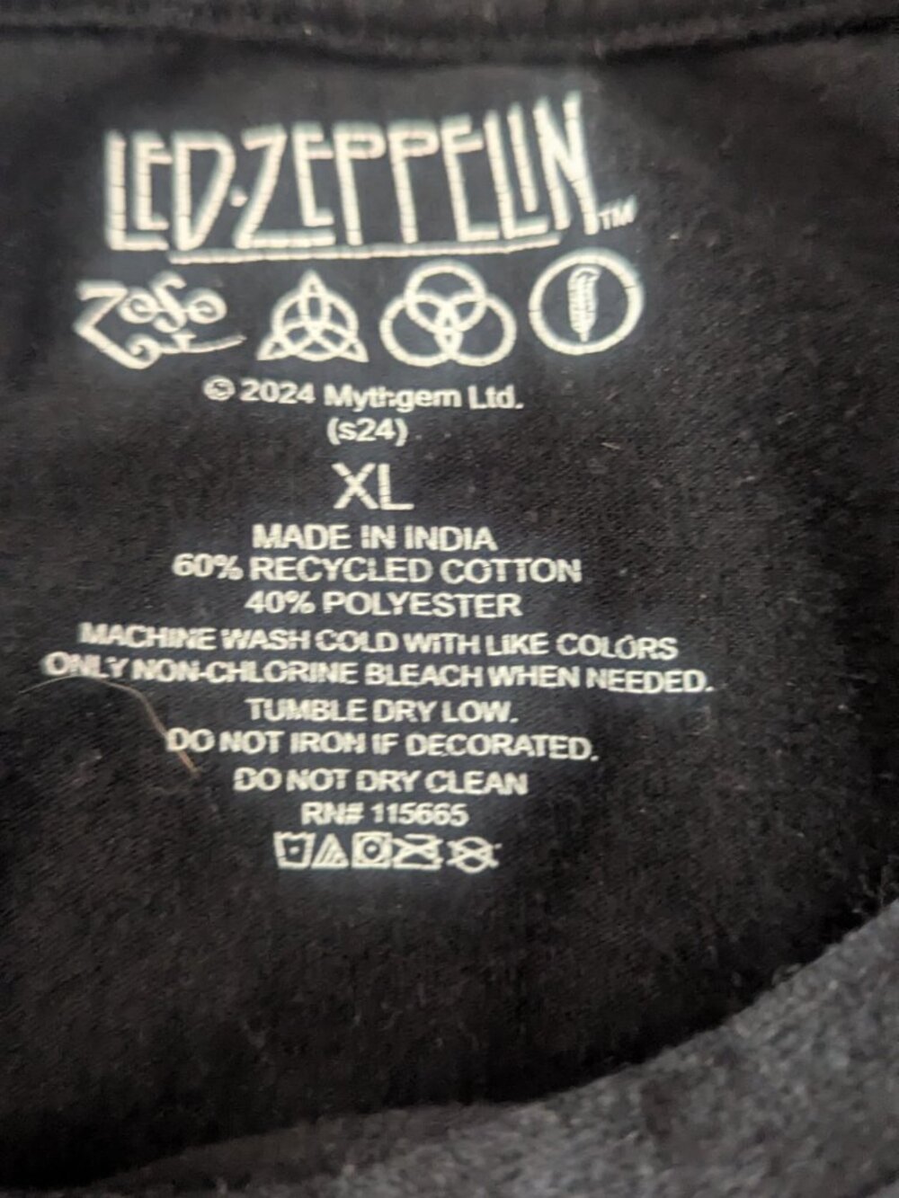 Led zeppelin us tour 1975 tank size XL - Picture 3 of 3